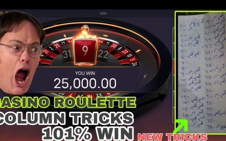 CASINO ROULETTE NEW TRICKS 101% WIN | CASINO STRATEGY | INDIAN CASINO ROULETTE COLUMN TRICKS WINNING