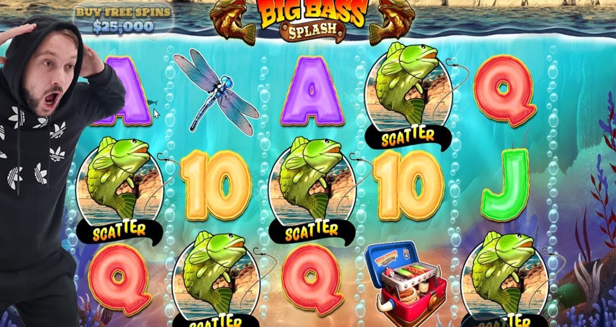 CASINO SLOT ONLINE – BIG BAS SPLASH – I GOT 5 SCATTERS BONUS – 20 FREE SPINS BIG WINS BONUS BUY