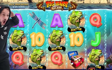 CASINO SLOT ONLINE – BIG BAS SPLASH – I GOT 5 SCATTERS BONUS – 20 FREE SPINS BIG WINS BONUS BUY