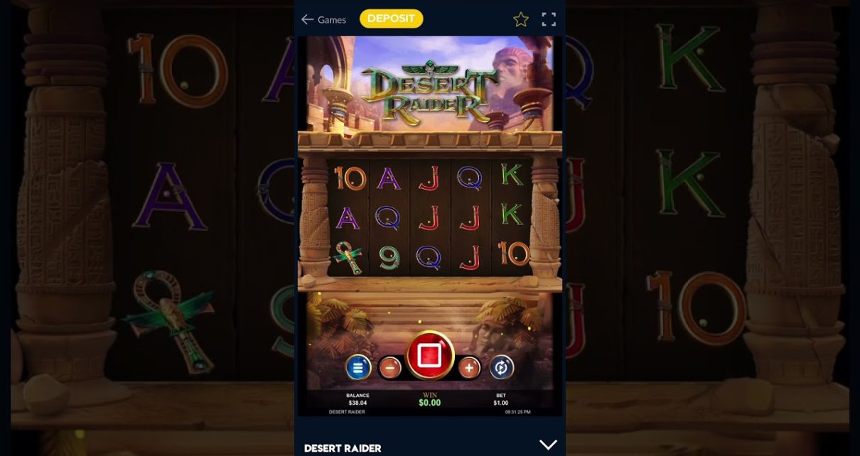 Desert Raider Online Casino Slot Machine