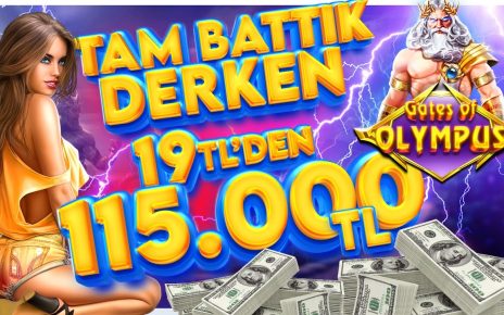 GATES OF OLMYPUS ⚡️19 TL DEN 115.000 TL  REKOR KAZANÇ  #gatesofolympus #casino #slot