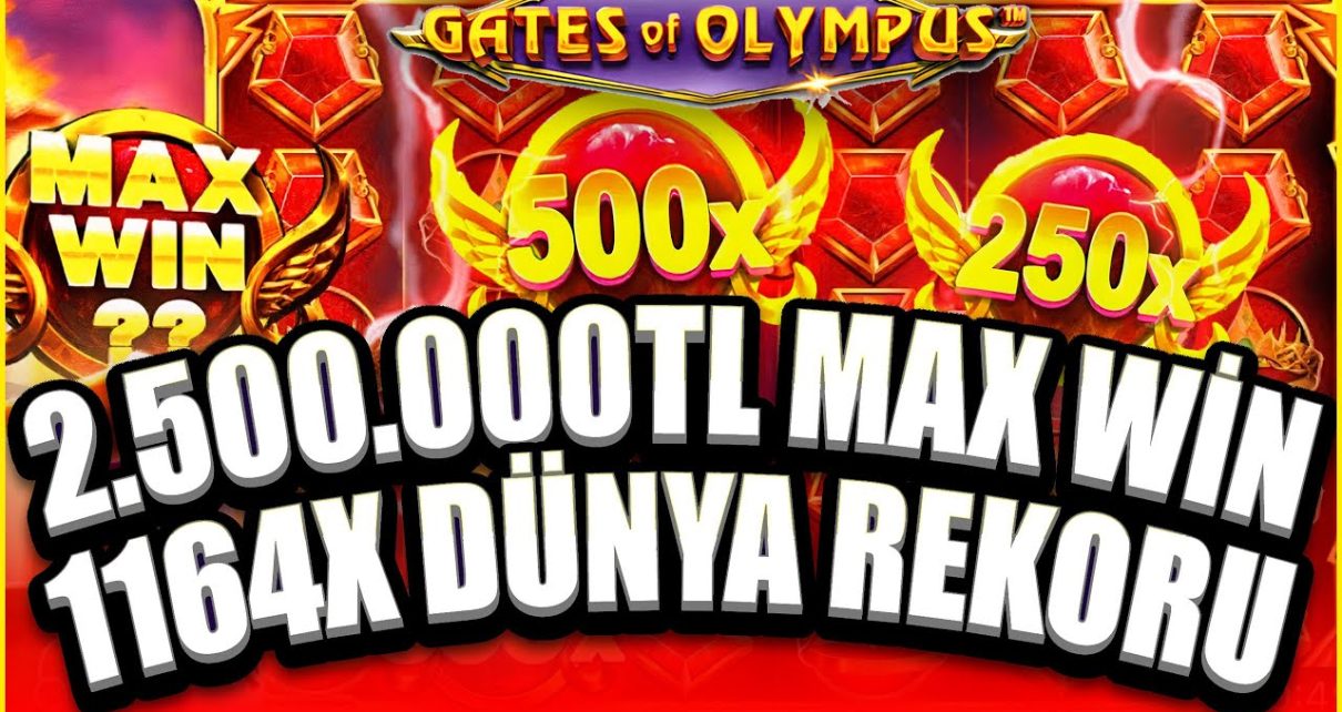 Gates Of Olympus | 2.500.000 TL DÜNYA REKORU | TEK SPİNDE 1.351.000 TL !!! | MAX WİN | #maxwin #slot