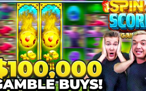 Insane 4x 0,000 Bonus Buys on Spin & Score.. BUT WE HAD TO GAMBLE THEM!!