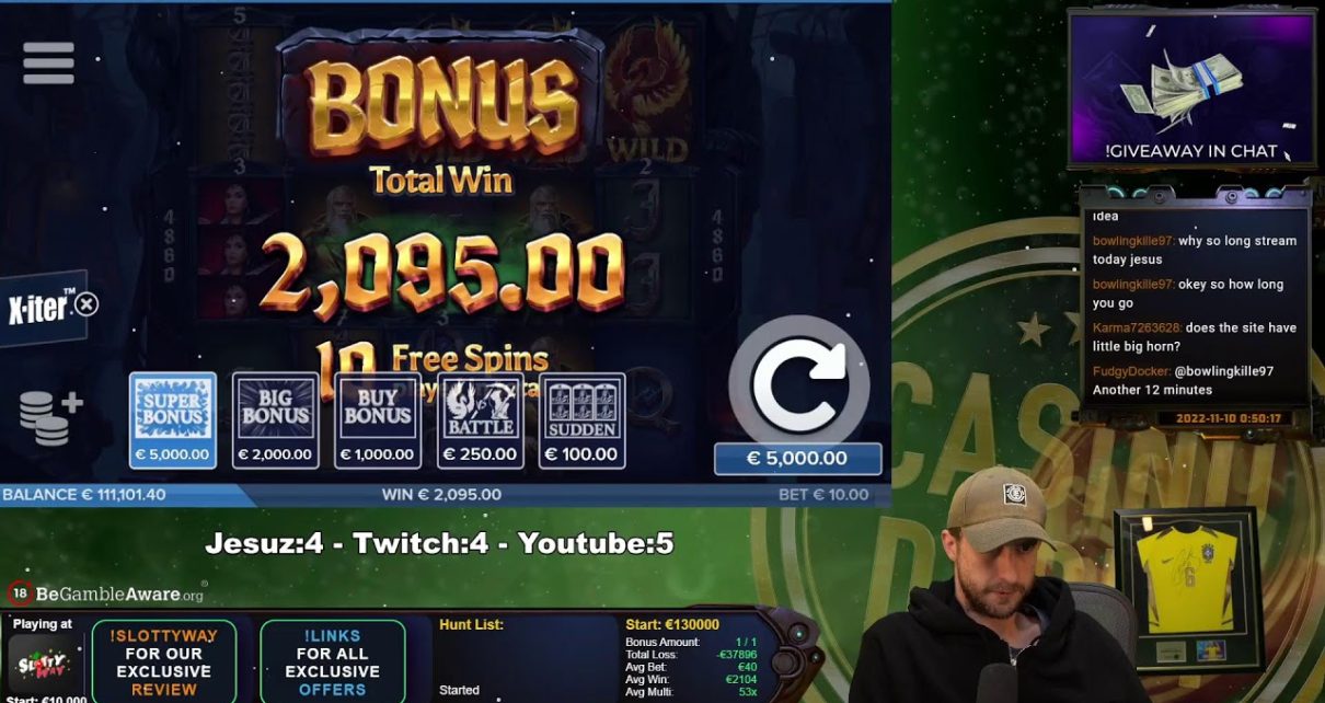? LIVE CASINO SLOTS W CASINODADDY? !WD2  – €2000 PRIZEPOOL!