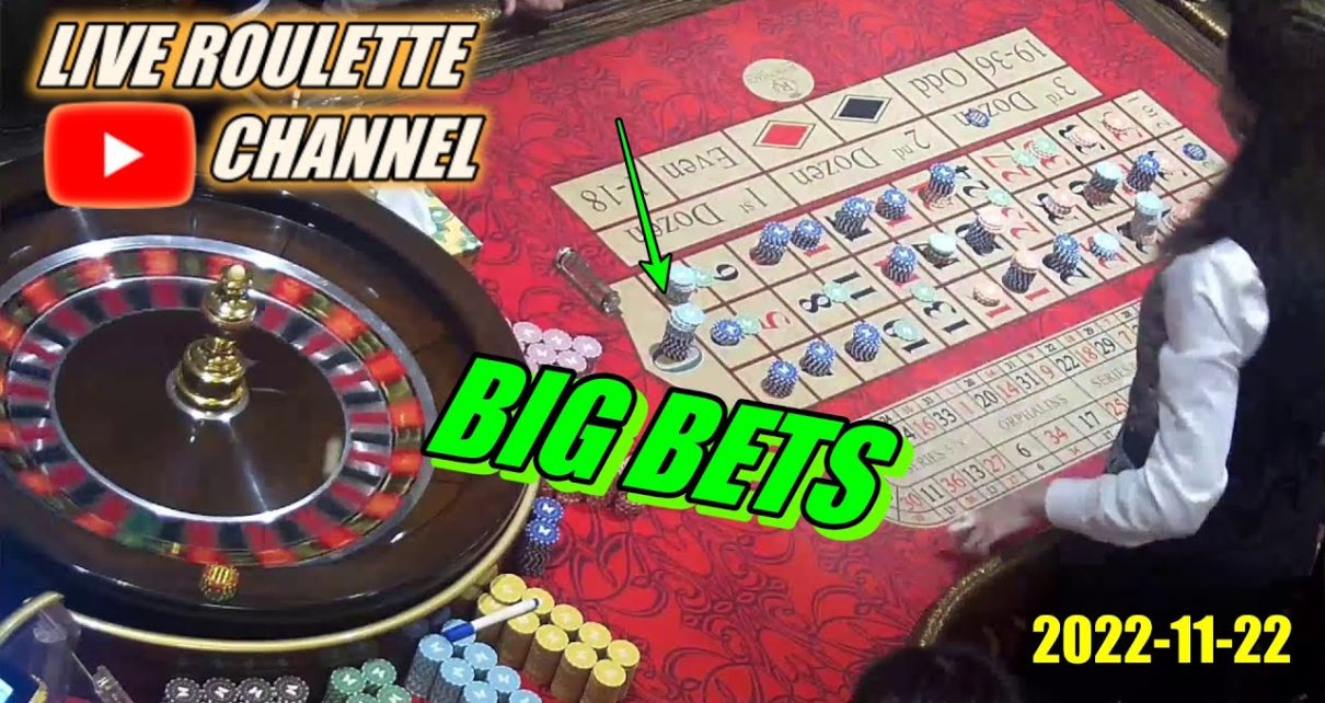 ?LIVE ROULETTE |?BIG BET Full CASINO LAS VEGAS Session nighttime Tuesday Exclusive✅ 2022-11-22