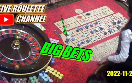 ?LIVE ROULETTE |?BIG BET Full CASINO LAS VEGAS Session nighttime Tuesday Exclusive✅ 2022-11-22