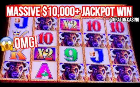 MASSIVE ? ,000+ BUFFALO GOLD JACKPOT WIN @Graton Casino | NorCal Slot Guy