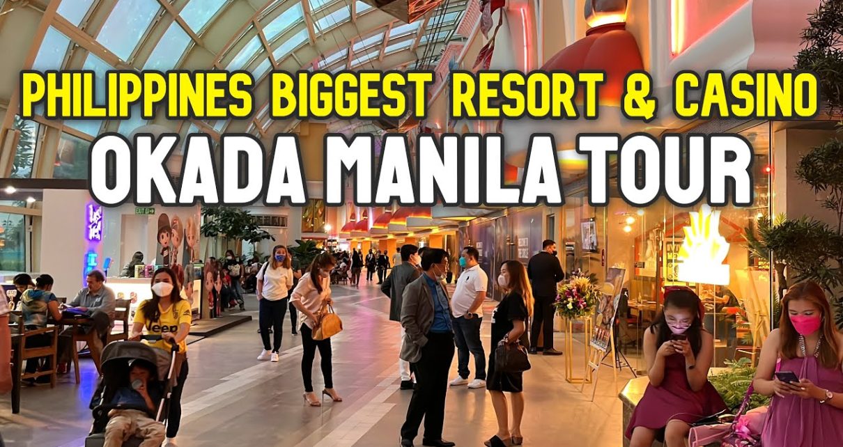 OKADA MANILA TOUR | Philippines BIGGEST Luxury Resort & Casino! | Walking Tour + Fountain present