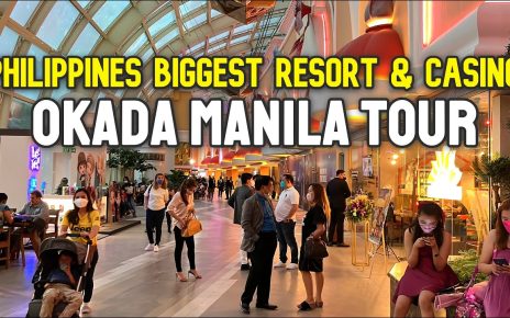 OKADA MANILA TOUR | Philippines BIGGEST Luxury Resort & Casino! | Walking Tour + Fountain present