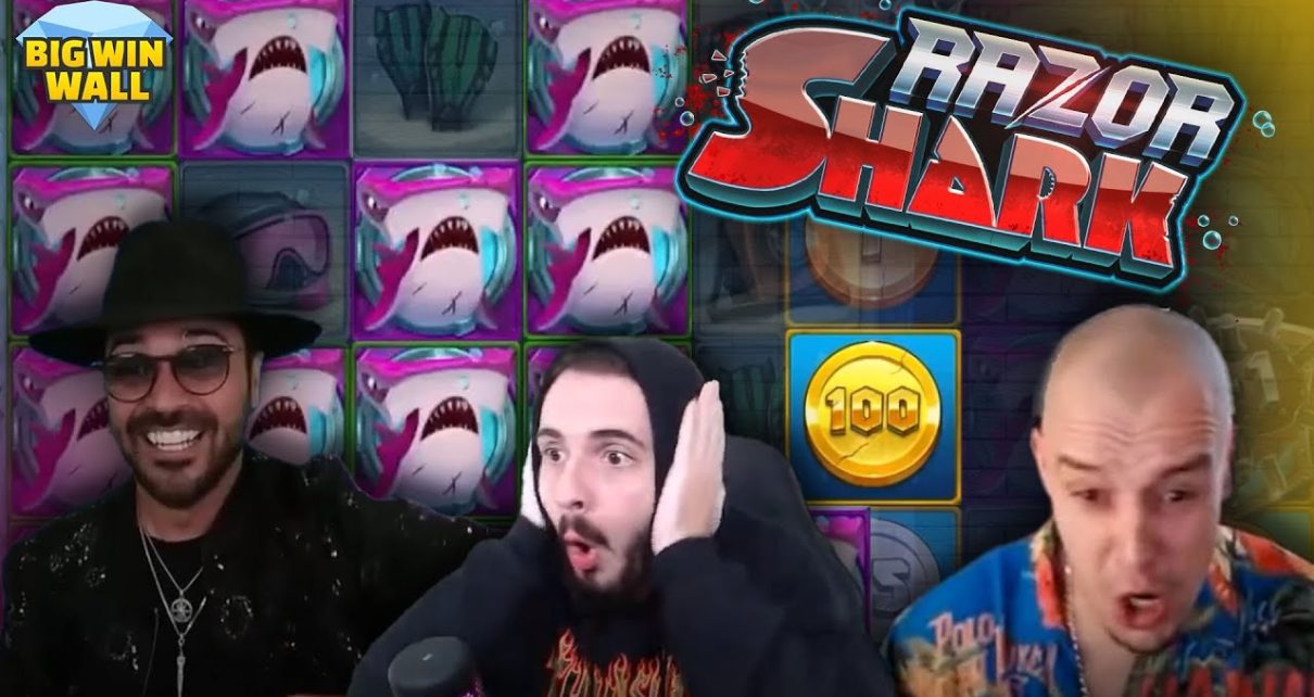 RAZOR SHARK ONLINE CASINO BIG WINS | Big Win Wall