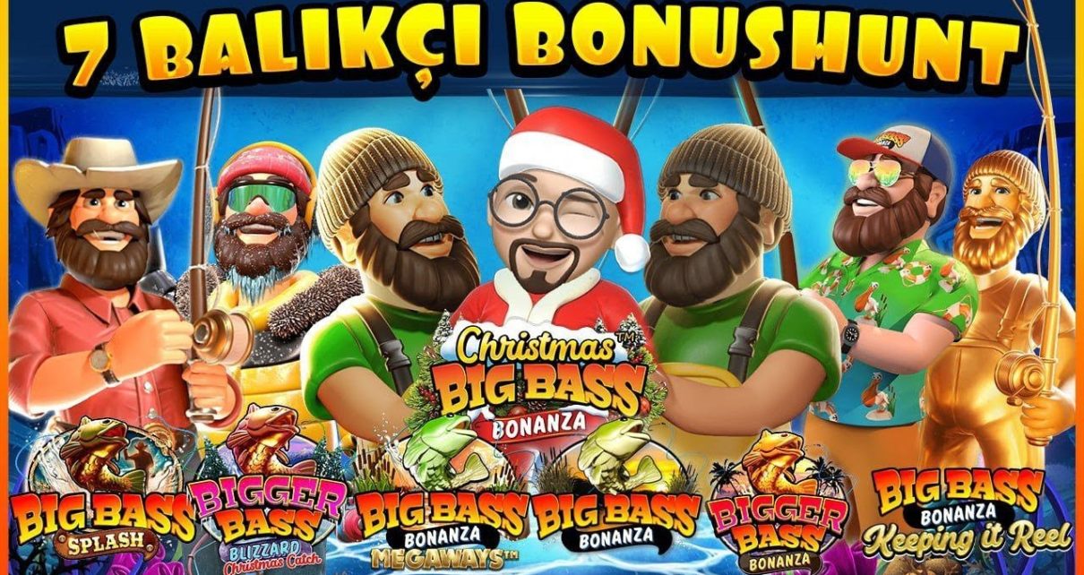 SLOT OYUNLARI ?? BIG BASS BONANZA AİLESİ ?? 7 BALIKÇI OYUNU BONUSHUNT ?? #slot #slotoyunları #casino