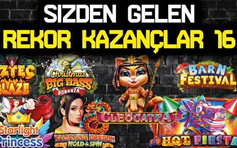 SLOT OYUNLARI ? SİZDEN GELENLER ? REKOR KAZANÇLAR BÜYÜK VURGUNLR 16 #slotoyunları #casino #slot