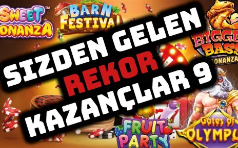 SLOT OYUNLARI ? SİZDEN GELENLER ? SLOT REKOR KAZANÇLAR SERİSİ 9 ?ı