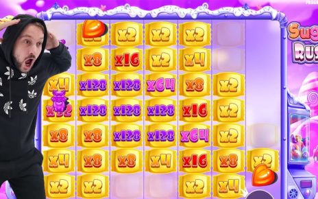 SUGAR RUSH – HIT HUGE MULTIPLIERS – BIG WINS CASINO SLOT ONLINE BONUS BUY GAME