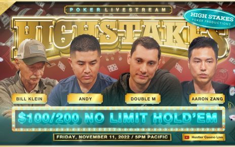 SUPER HIGH STAKES 0/200/400! Andy, Double M, Bill Klein, Aaron, J.R.! Commentary: Charlie Wilmoth