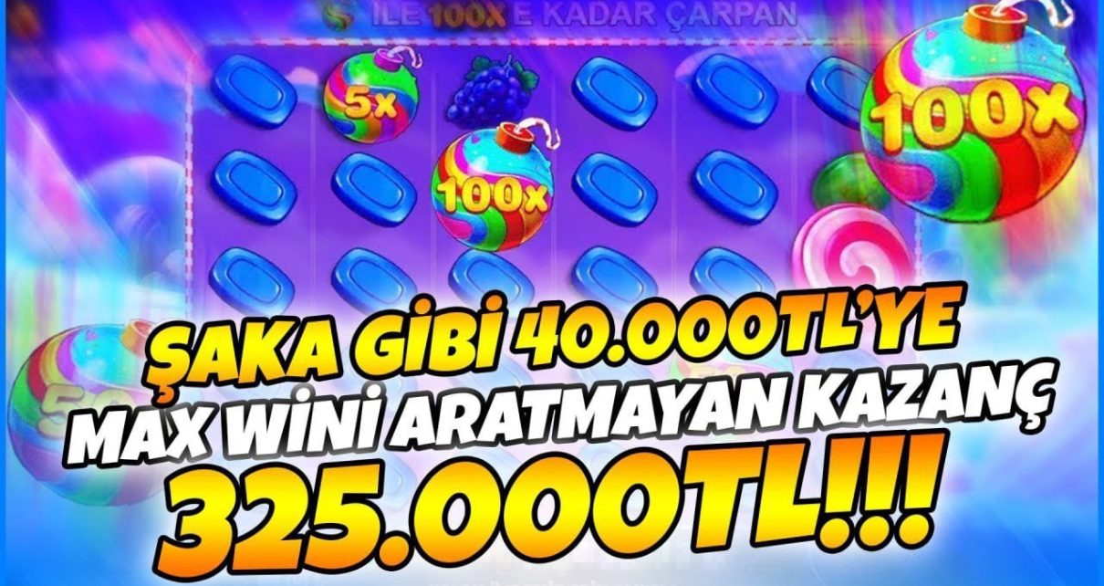 Sweet Bonanza | 8.000 TL’DEN 325.000 TL’YE MUAZZAM DÖNÜŞ, MAX WİN SAYILIR!!!