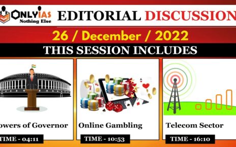 26 December 2022, Editorial And paper Analysis, Governor, Online Gambling, Telecom Sector