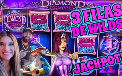 ? 3 FILAS DE WILDS EN DIAMOND QUEEN PAGO UN JACKPOT!