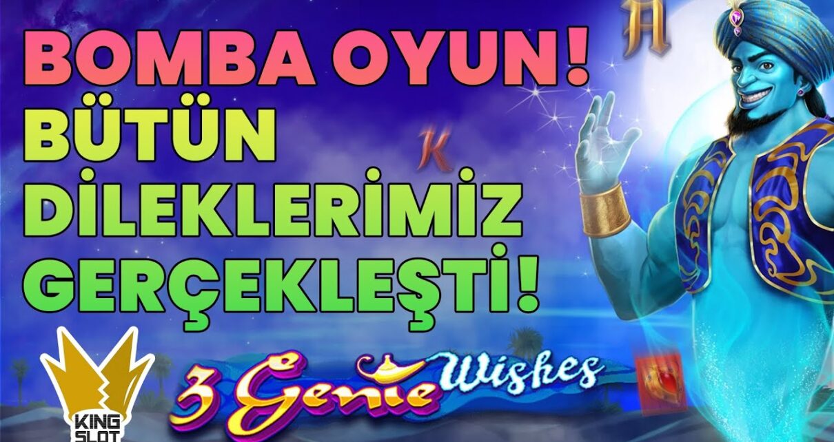 ?‍♂️#3GenieWishes’ta Dilediğimiz Noktadayız! – King Slot #casino #slotoyunları #slot #pragmatic