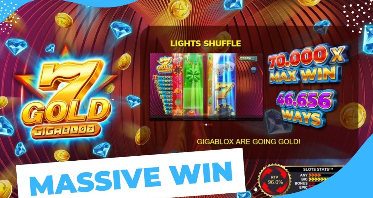 7 Gold Gigablox Slot Machine Massive 1 Spin Win – Online Casino – Pokies – Yggdrasil