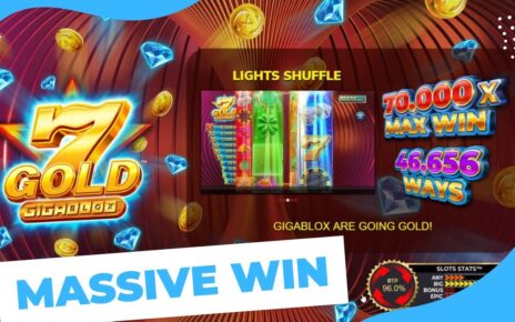 7 Gold Gigablox Slot Machine Massive 1 Spin Win – Online Casino – Pokies – Yggdrasil