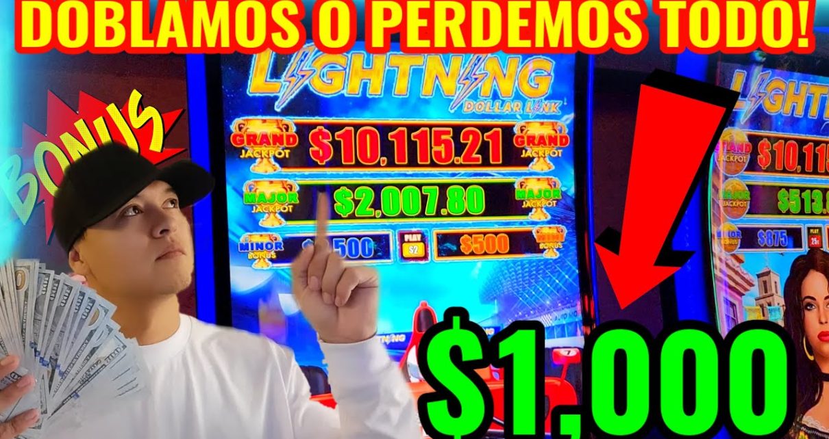 ? ARRIESGAMOS ,000 EN EL CASINO! NUEVA MAQUINA LIGHTNING DOLLAR LINK SLOT MACHINE