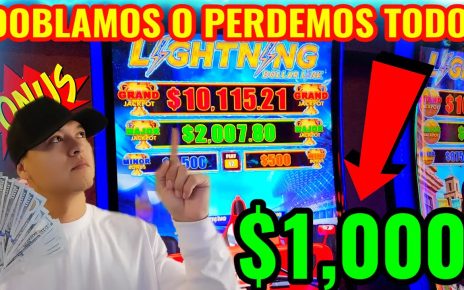 ? ARRIESGAMOS ,000 EN EL CASINO! NUEVA MAQUINA LIGHTNING DOLLAR LINK SLOT MACHINE