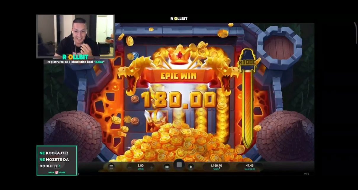 Baka Prase dobio 4000$ na snake area ?? (online casino)