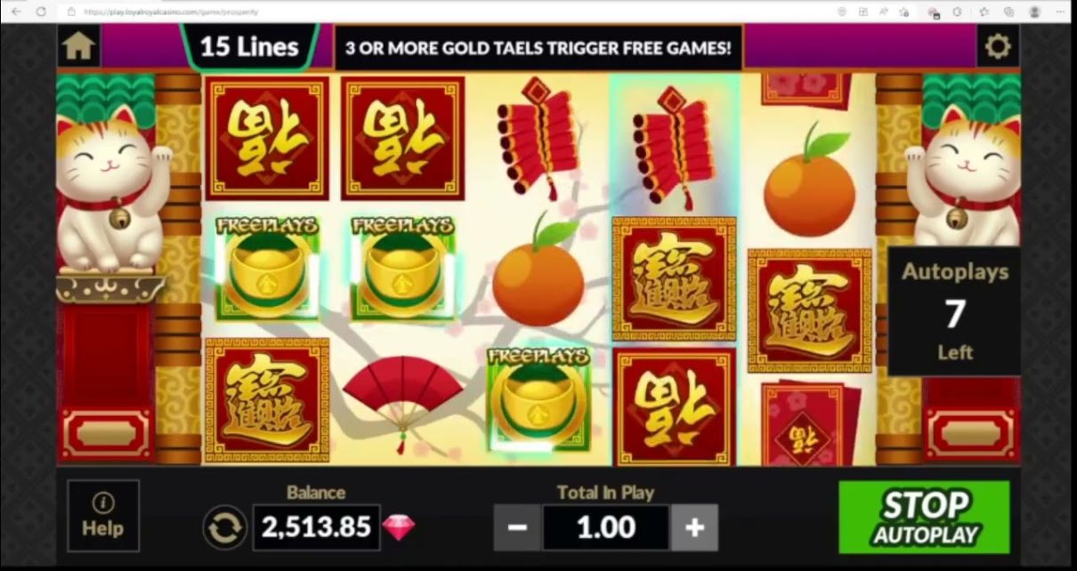 Bonus compilation from Loyal Royal online casino