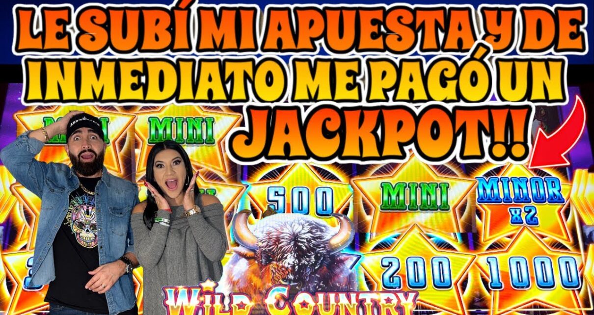 ⭐️ CAMBIE DE APUESTA Y DE INMEDIATO ME PAGO UN JACKPOT ! WILD COUNTRY SLOT MACHINE