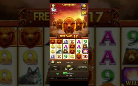 CHARGE BUFFALO | 30 FREE SPIN ? #onlinecasino #slotonline #slotgame #foryou #win