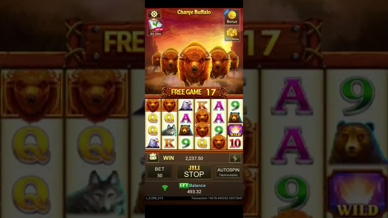 CHARGE BUFFALO | 30 FREE SPIN ? #onlinecasino #slotonline #slotgame #foryou #win