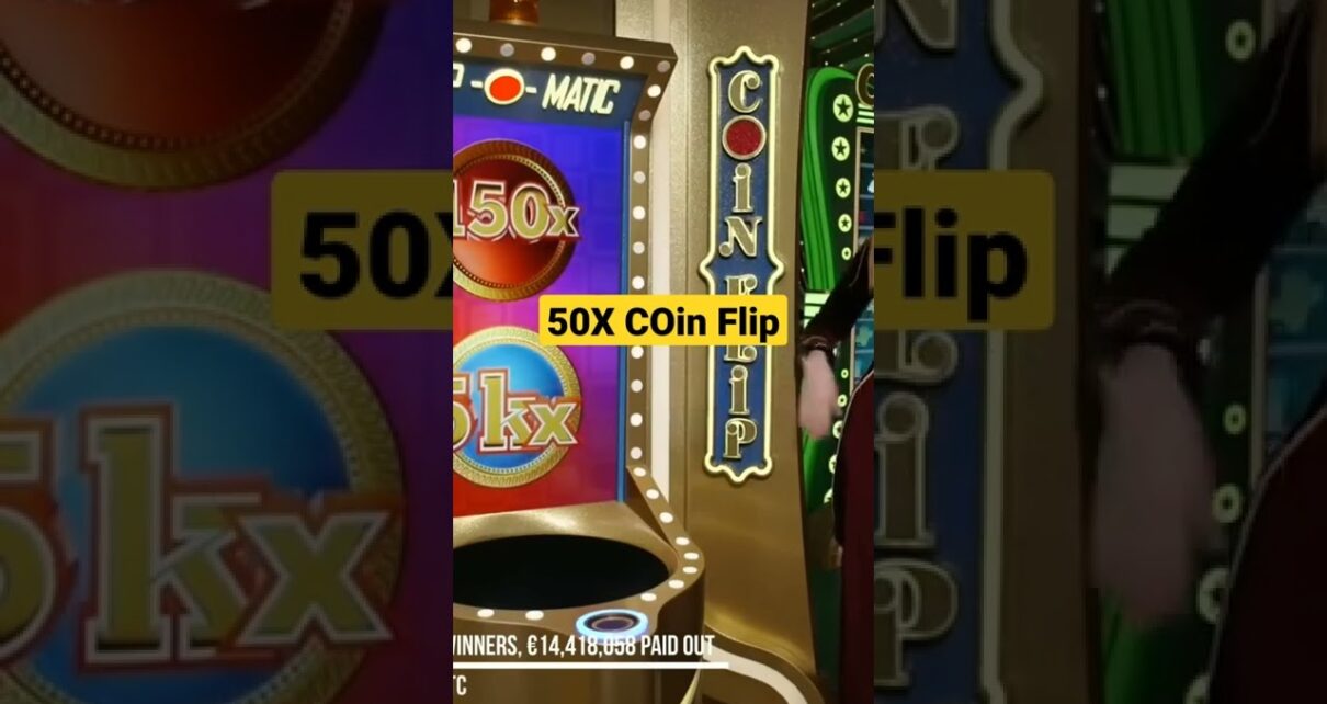 Coin Flip 50x 5000x Big win #crazytime #casino #onlinecasino #short #ytshorts #viral