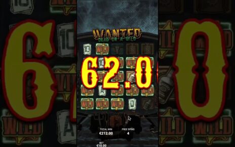 Dead or a Wild: A wild and exciting online casino game #shorts #slots