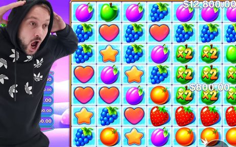 FRUIT PARTY – BIG BONUS BUY – BIG WINS CASINO SLOT ONLINE HIT 9 GREEN APPLE with x256 MULTIPLIER