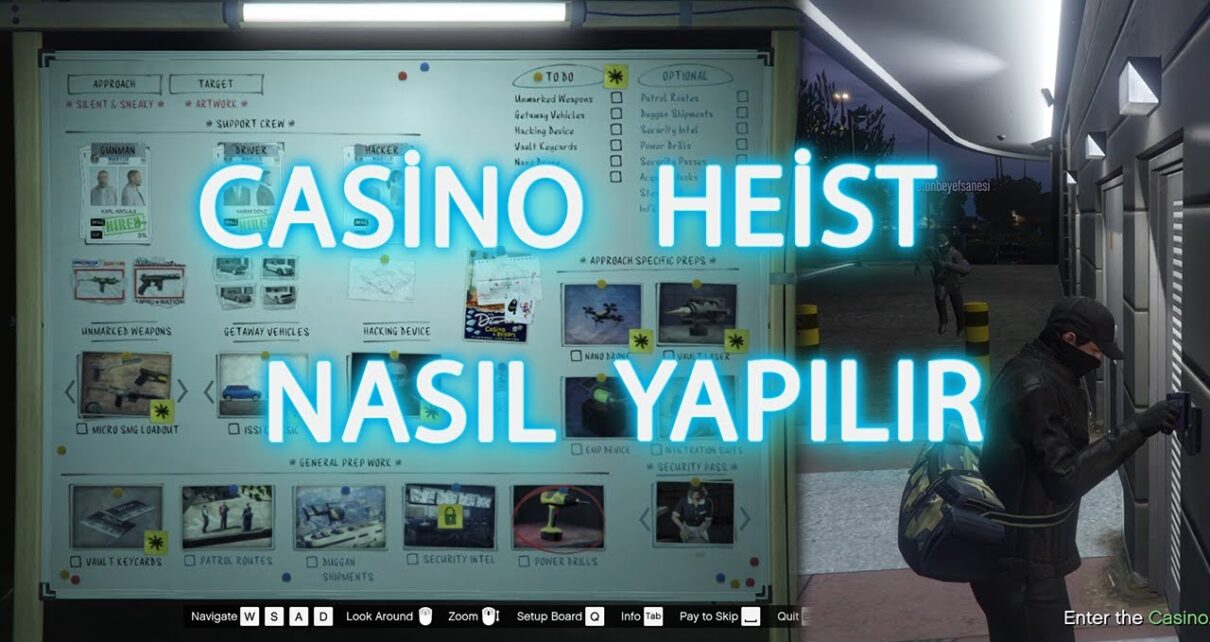 GTA 5 Online Casino Heist Nasıl Yapılır Türkçe ( Silent & Sneaky Elite & Hard Mode)