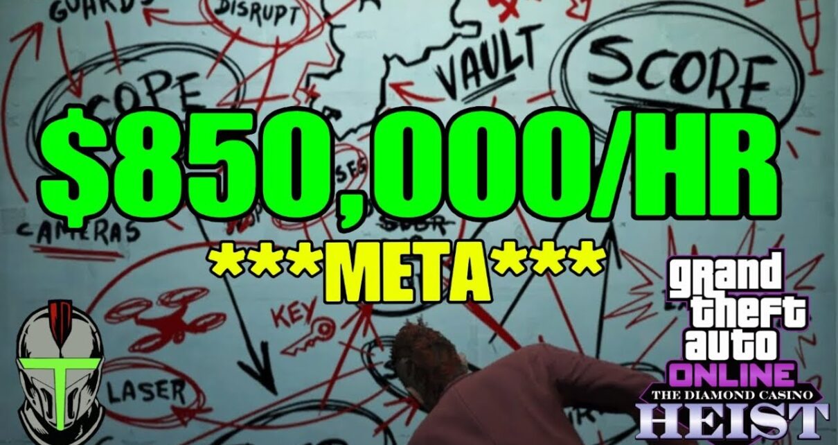 GTA ONLINE ***NEW*** 0,000/HR DIAMOND CASINO HEIST MONEY GUIDE!!! (META)