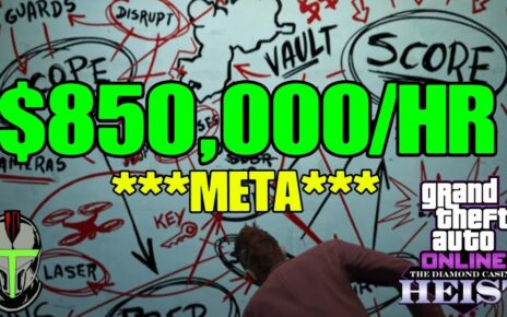 GTA ONLINE ***NEW*** 0,000/HR DIAMOND CASINO HEIST MONEY GUIDE!!! (META)