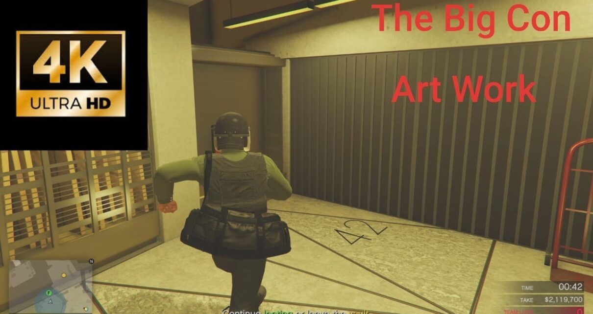 GTA V Online Casino Heist 4K (2 players) , The Big Con , Art Work