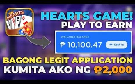 HEARTS GAME BAGONG ONLINE CASINO GAMES LEGIT AT MADALI LANG KUMITA DIRECT SA GCASH! | FULL TUTORIAL