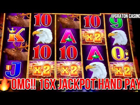 HUGE 16X MULTIPLIER BUFFALO LINK JACKPOT HAND PAY @ Graton Casino | Norcal Slot Guy