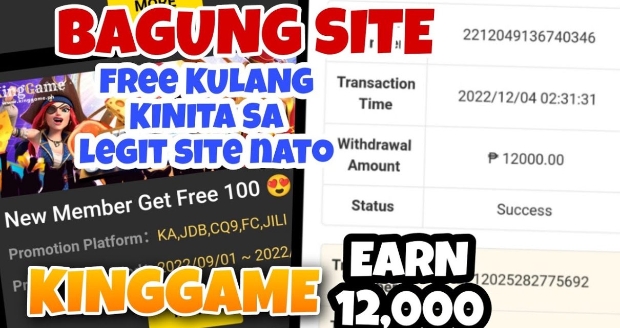 KING GAME ONLINE CASINO SITE FREE 12000  SA LEGIT AT TRUSTED NA SITE.NATO