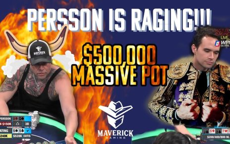 Keating has Persson RAGING! Massive nearly 500k Pot on Hustler Casino Live