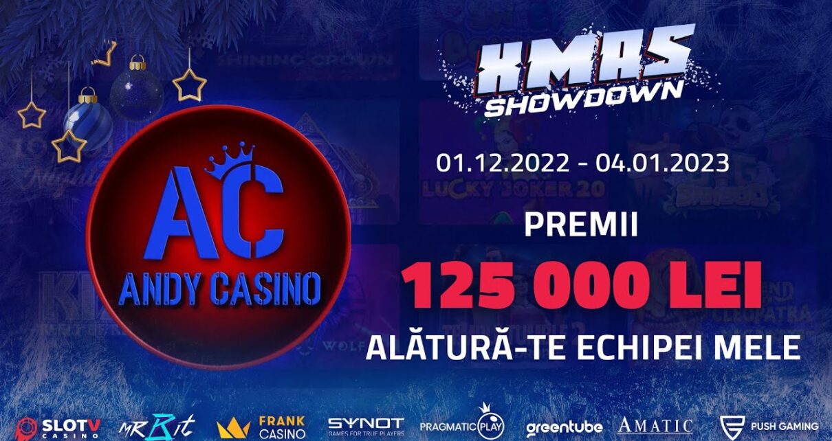 LIVE ?ANDY CASINO NR.692?125 000 LEI X MAS SHOWDOWN CONCURS-AMATIC,GREENTUBE,ALTELE??TOT MAI SUS!?