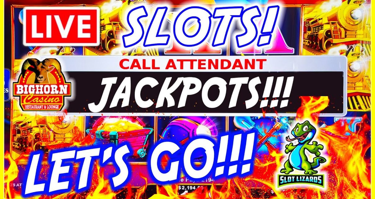 ? LIVE SLOTS! LET’S GO HIT SOME JACKPOTS! LET’S GO! BIGHORN CASINO!