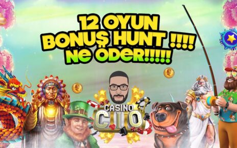 SLOT OYUNLARI ⭐✴️ 12 OYUN BONUSHUNT NE ÖDER ??⭐✴️ #slot #slotoyunları #casino