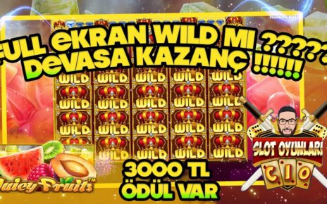 SLOT OYUNLARI ?? JUICY FRUITS BIG WIN ?? 3.000TL ÖDÜL ?? #slot #slotoyunları #casino