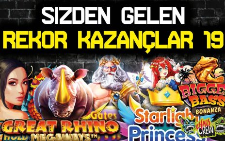 SLOT OYUNLARI ? SİZDEN GELENLER ? SLOT REKOR KAZANÇLAR 19 #slotoyunları #casino #slot