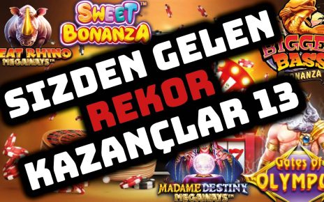 SLOT OYUNLARI ? SİZDEN GELENLER ? SLOT REKOR KAZANÇLAR SERİSİ 13 ? #slot #slotoyunları #casino