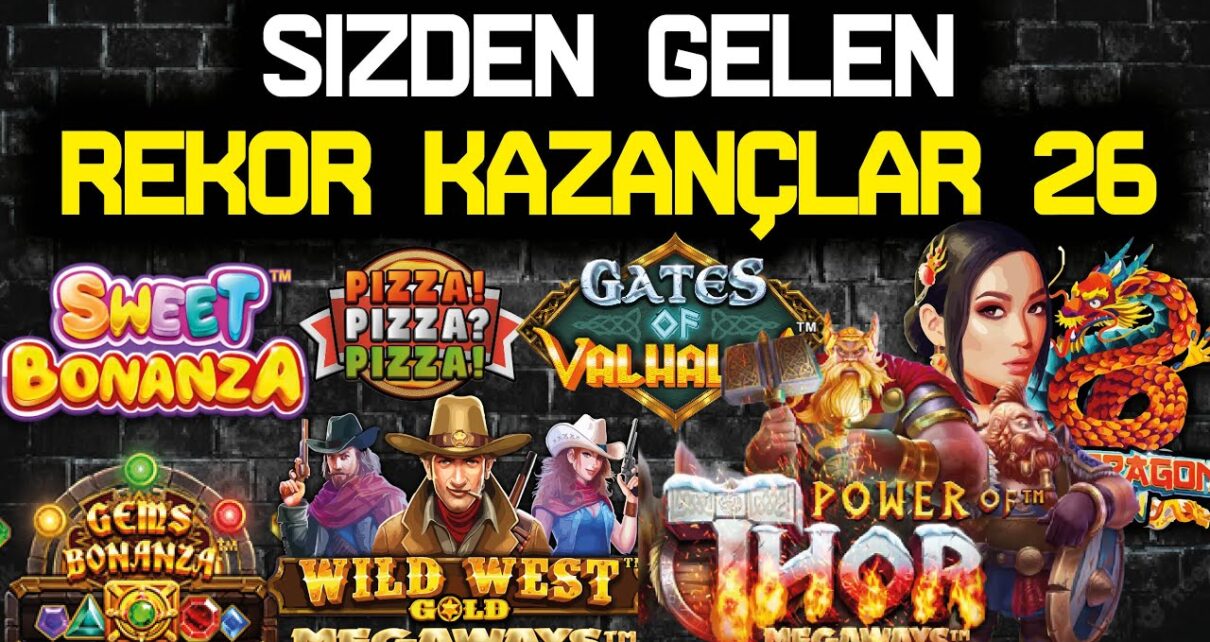 SLOT OYUNLARI ? SİZDEN GELENLER ? SLOT REKOR KAZANÇLAR VE VURGUNLAR 26ı